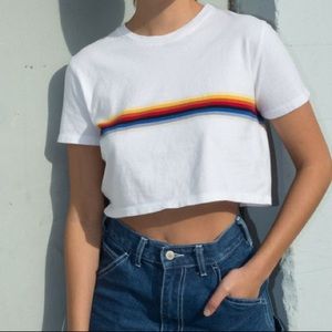 Brandy Melville Trista Rainbow Top